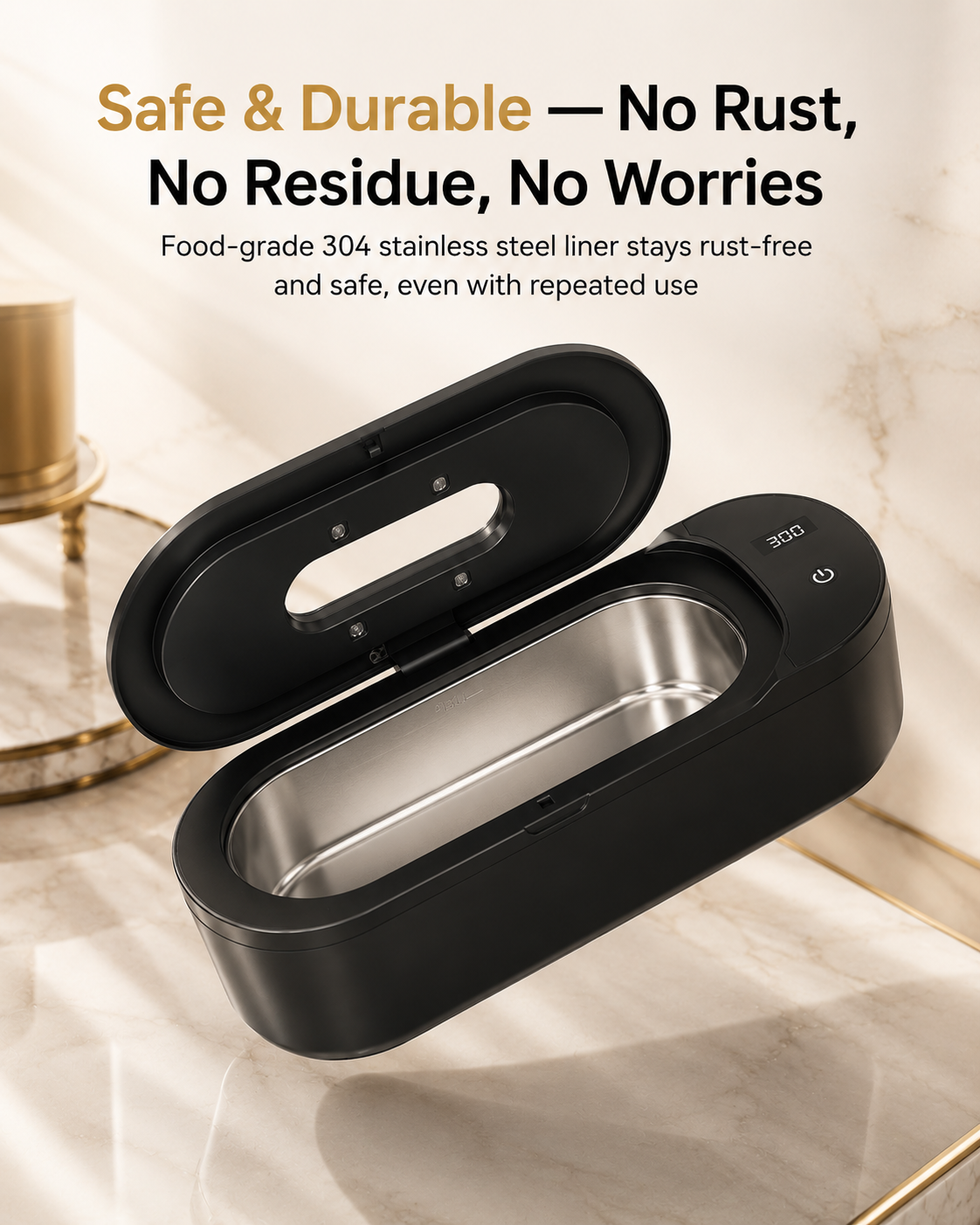 ⁠Aura Sonic™ 2-in-1 Ultrasonic & UV Sanitizing Cleaner